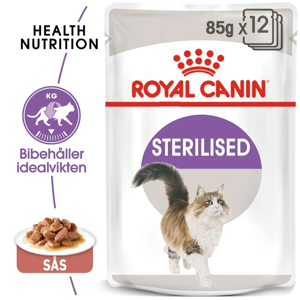 Sterilised Adult kissan märkäruoka kastikkeessa