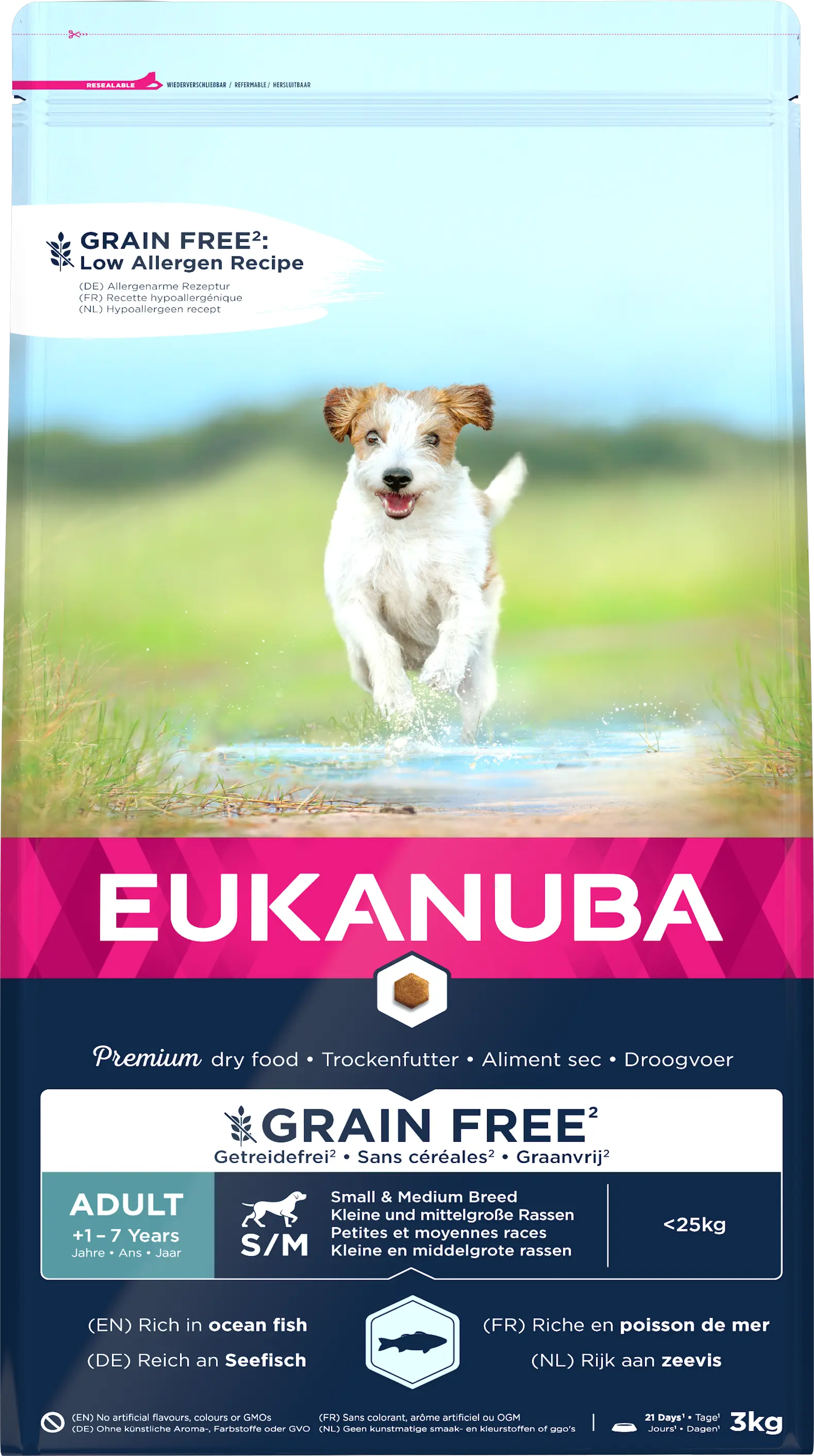 Dog Grain Free Adult Small/ medium Ocean Fish