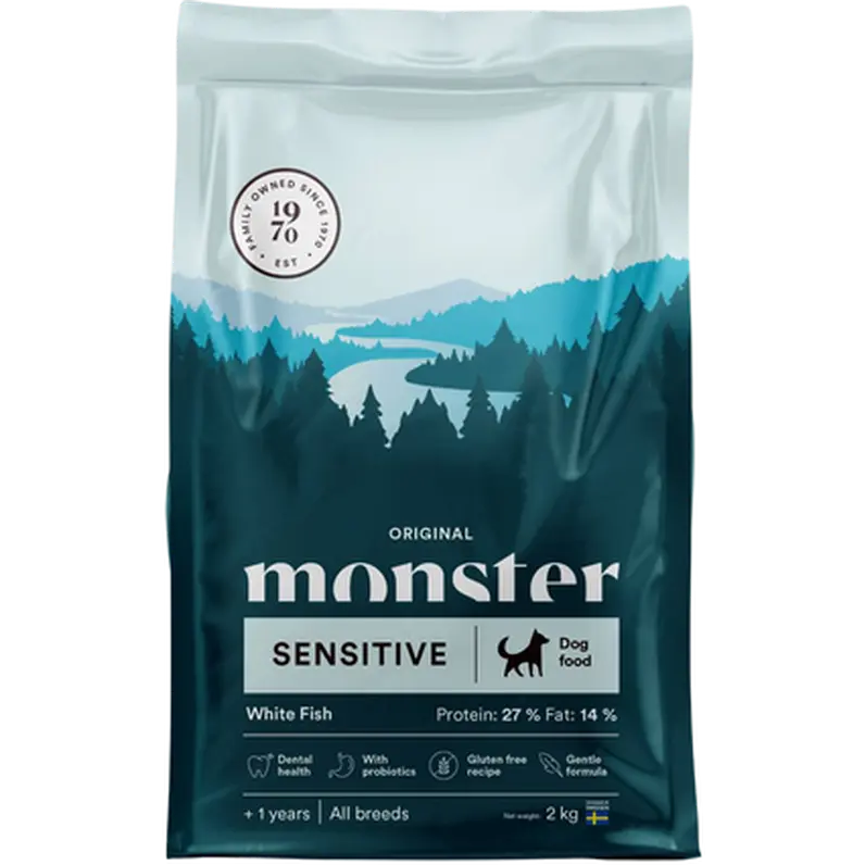 Dog Original Sensitive Fish All Breed valkoinen kala 2 kg