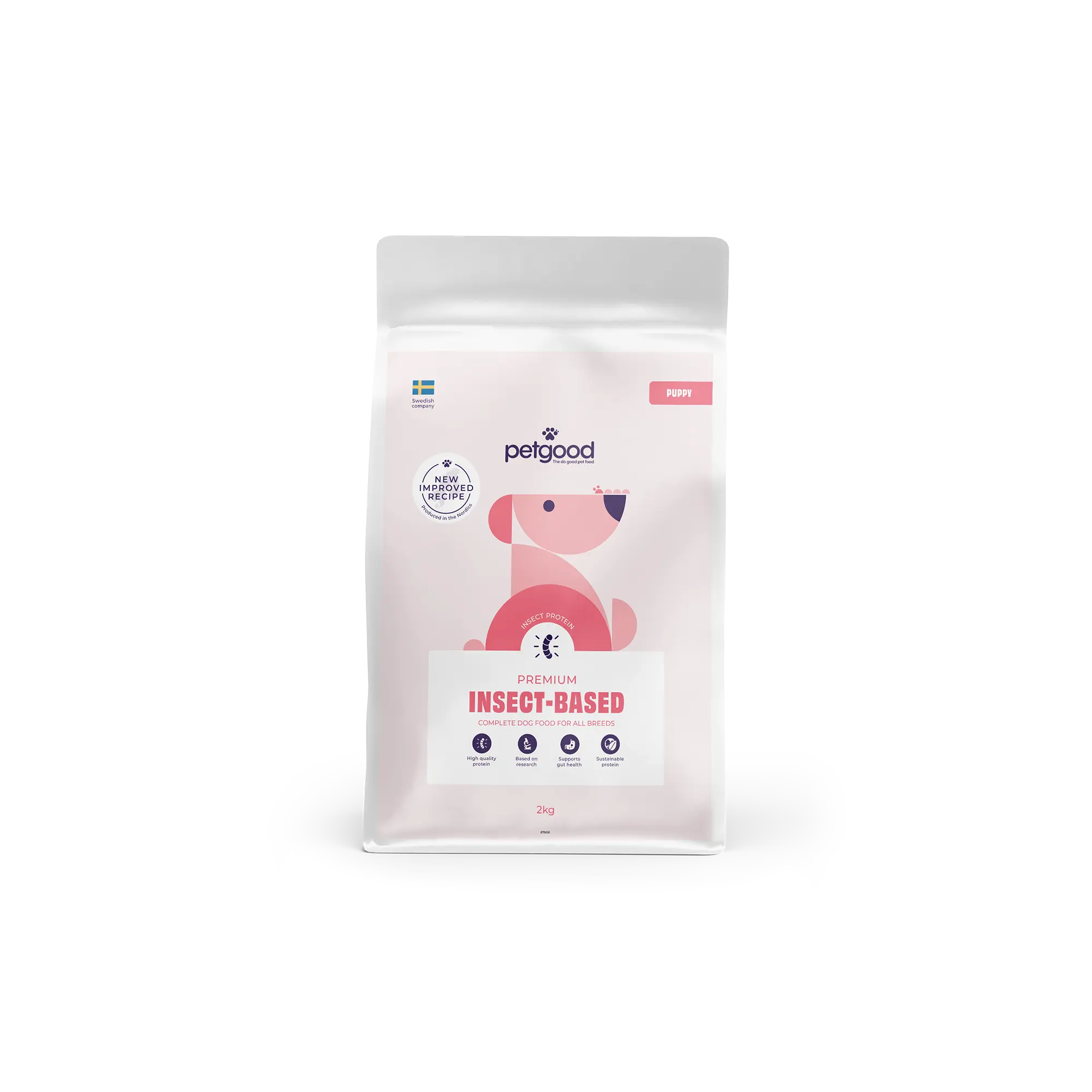 Hyönteispohjainen täysravinto pennuille 2kg