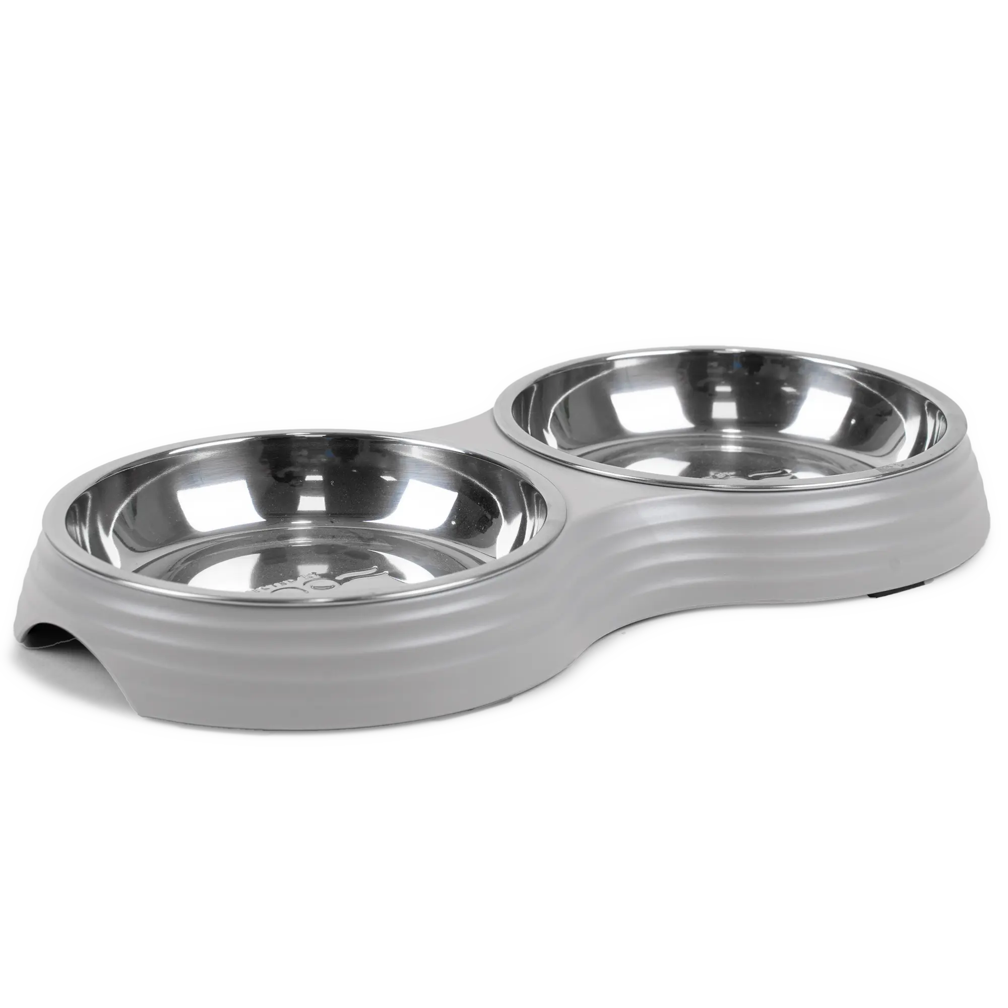 Kattmatbar Ripple Grå S/M, 2x200ml, 28x15x3cm