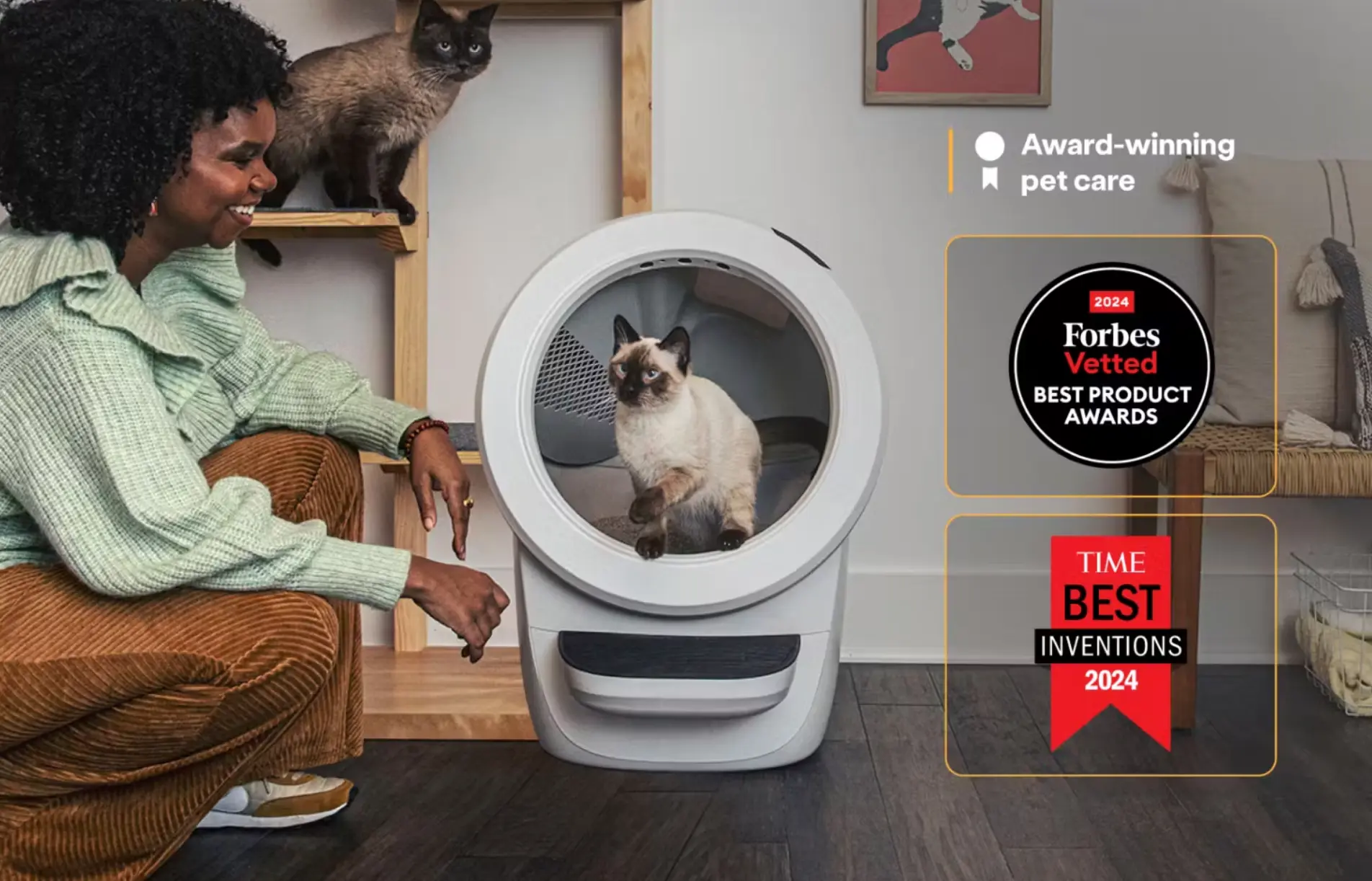 Litter-Robot 4 Självrengörande Kattlåda, vit