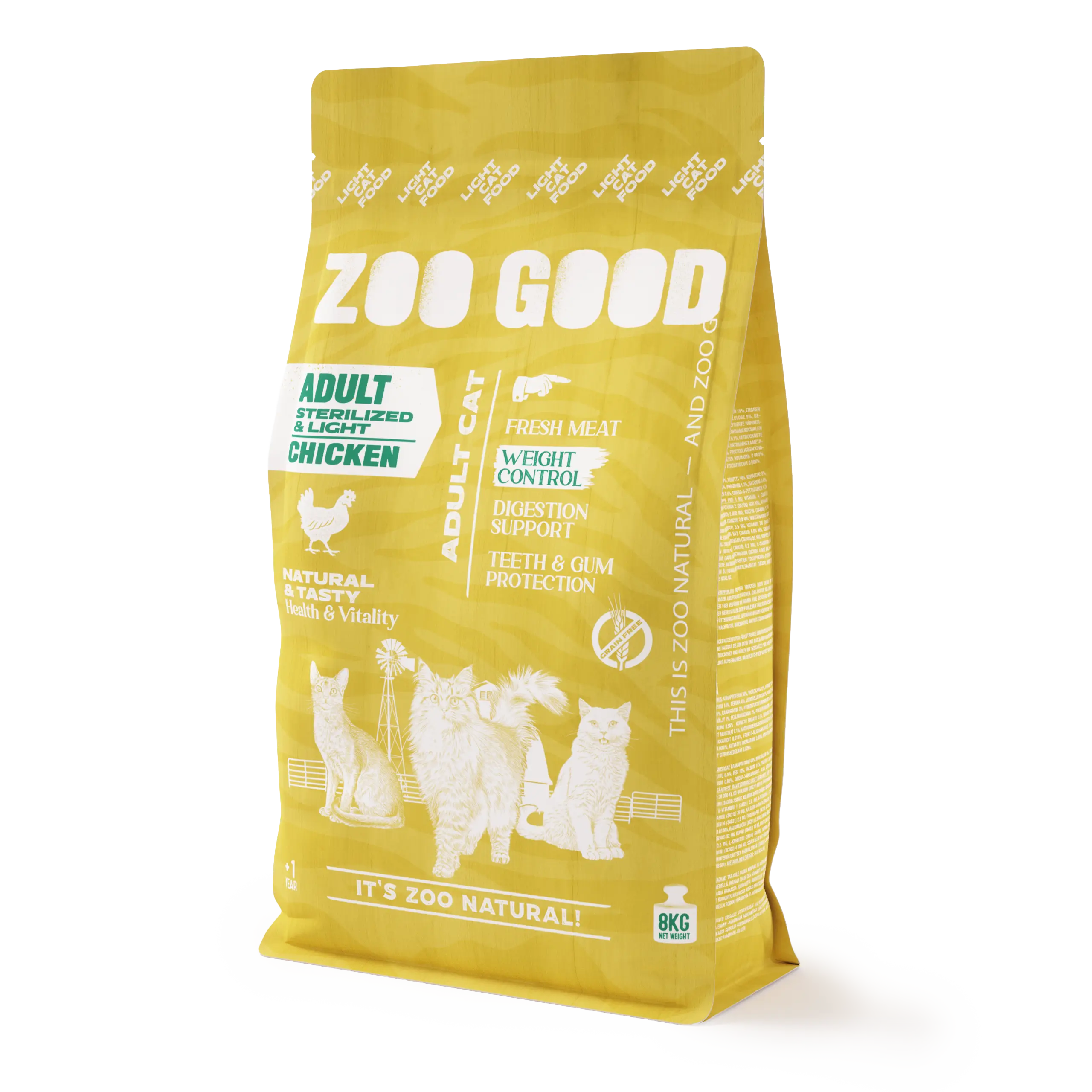 Adult Sterilised Weight Loss/Light Grain Free Chicken - kissanruoka - Aikuisten steriloitu painonpudotus/kevyt viljaton kana