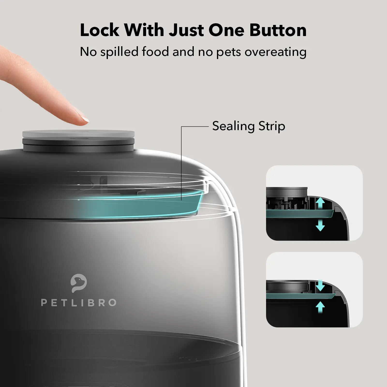 Air Automatic Feeder, svart