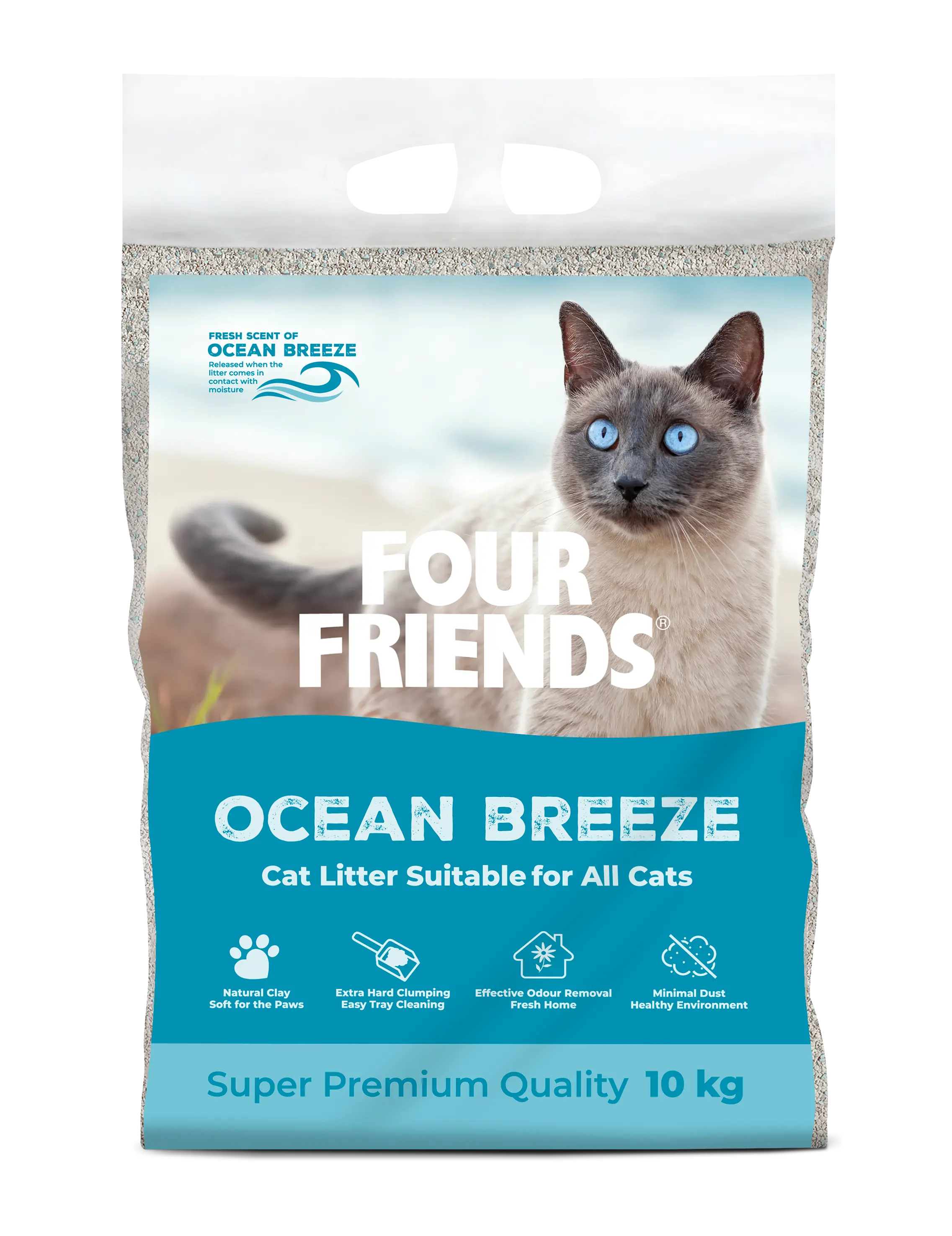 Cat Litter Ocean Breeze 10 kg - Sjøbris