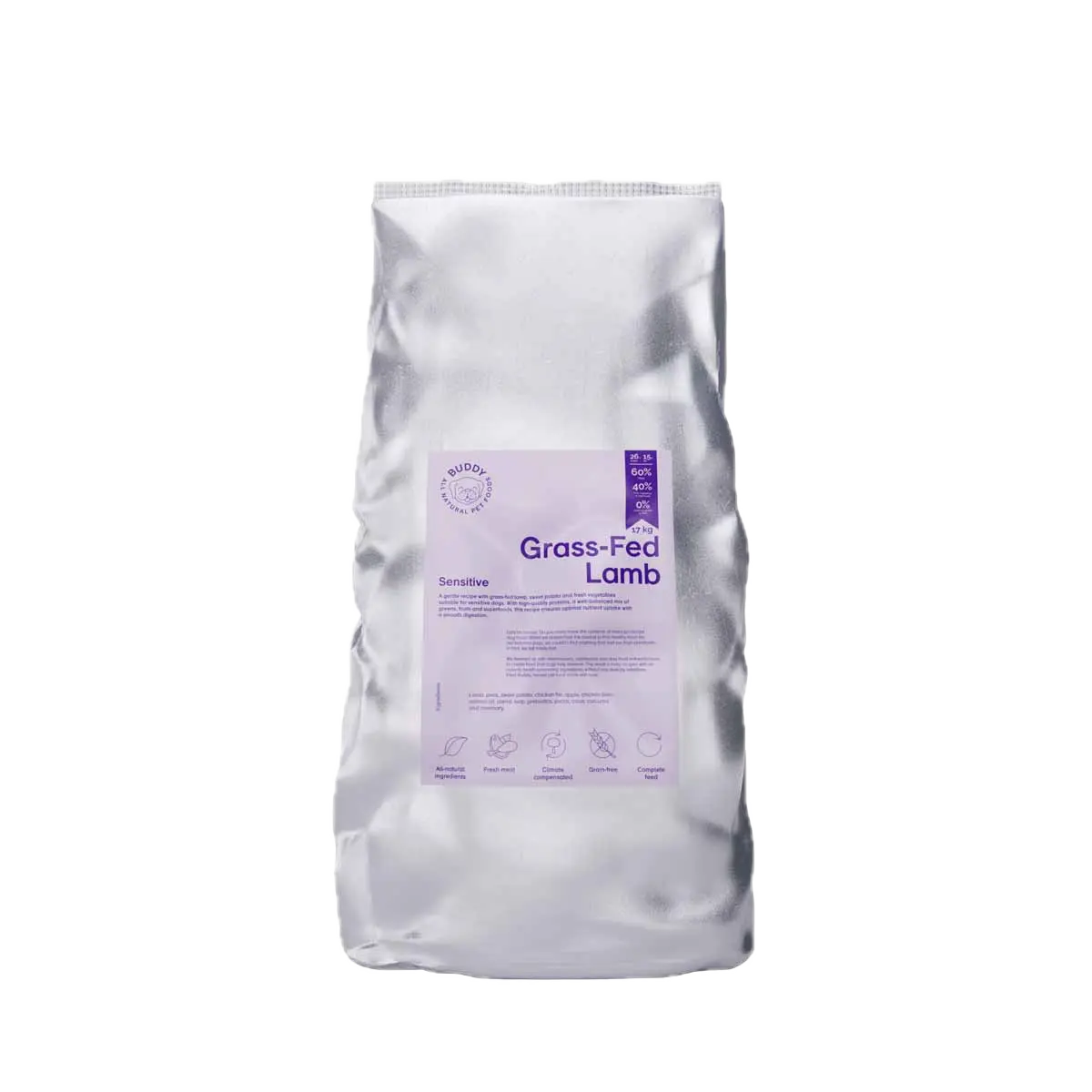 Buddy Pet Foods Grass-Fed Lamb 17 kg