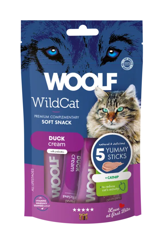 Wildcat Cream - Duck + catnip 5-pack