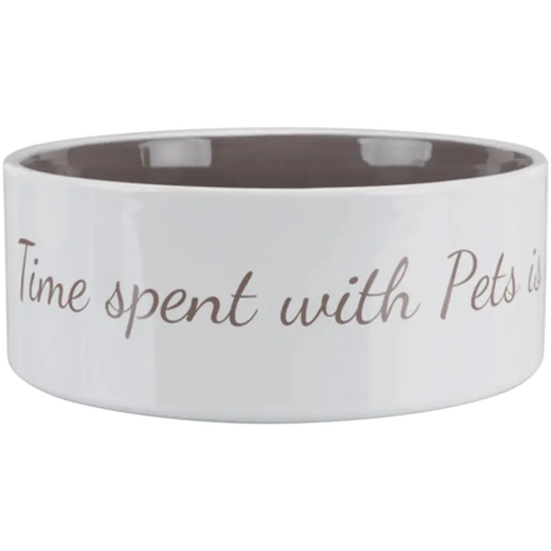 Pet's Home Ceramic Bowl Cream/Taupe