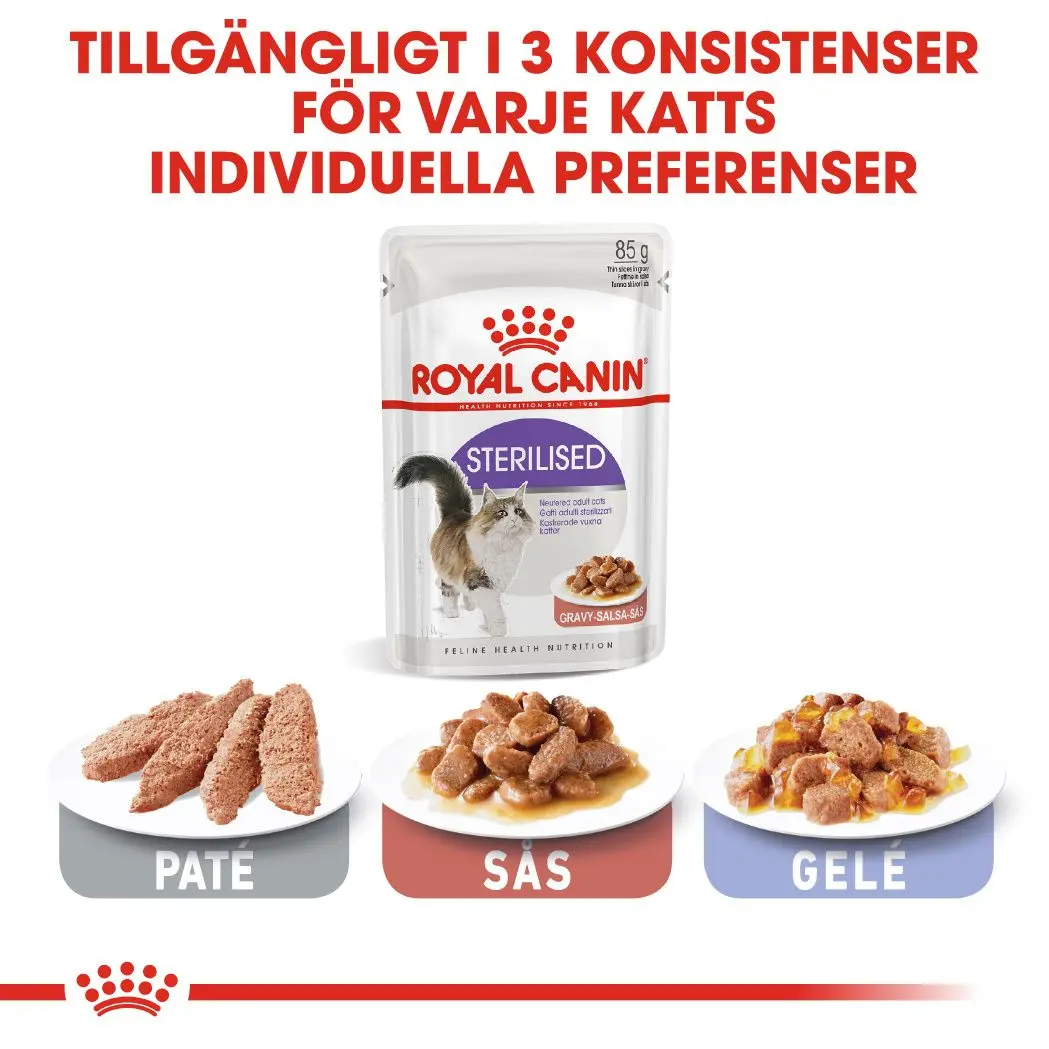 Sterilised Adult kissan märkäruoka kastikkeessa
