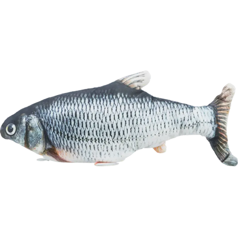 Catnip Wriggle Fish Gray 30 cm