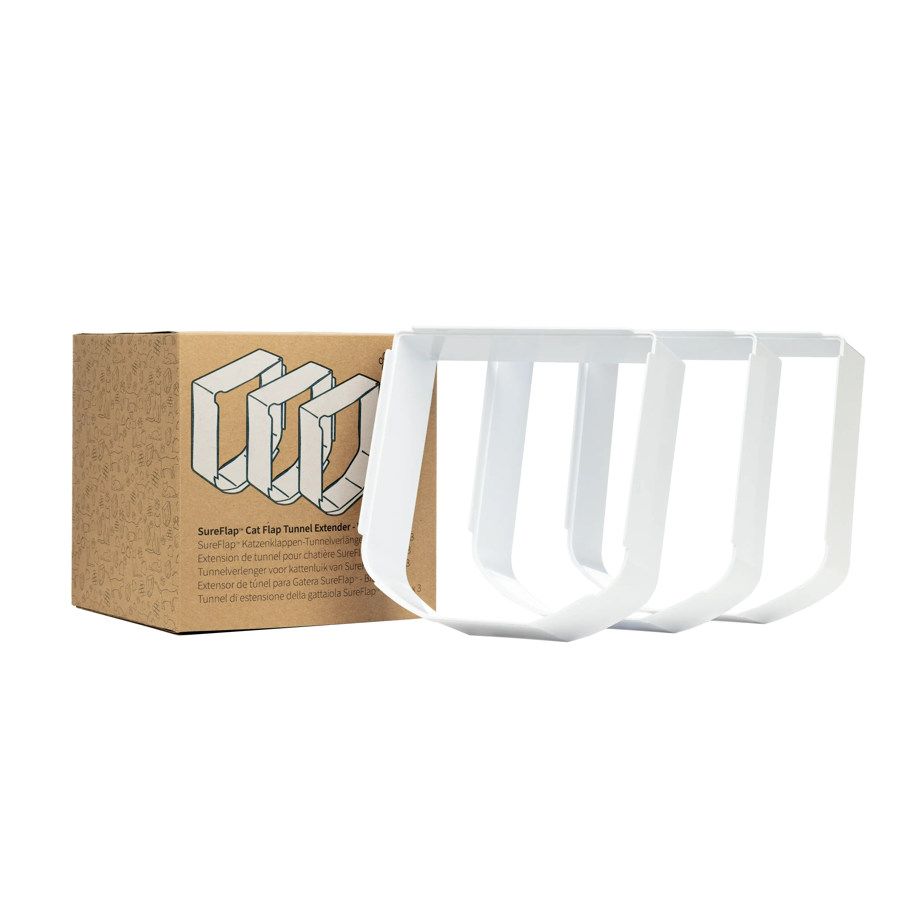 Cat Flap Tunnel Extender - Valkoinen