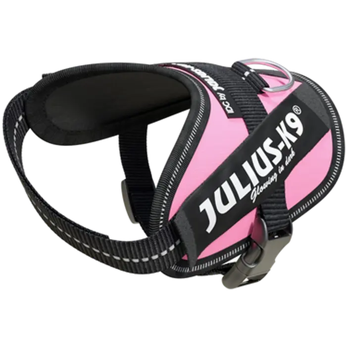 Julius-K9 IDC Powerharness Hundegeschirr Rosa – verstellbar & reflektierend