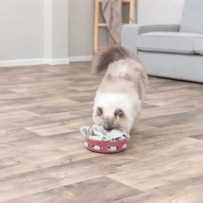 Trixie Cat Activity Hide'n'Sniff aktivitetsskål i plast, 18 cm