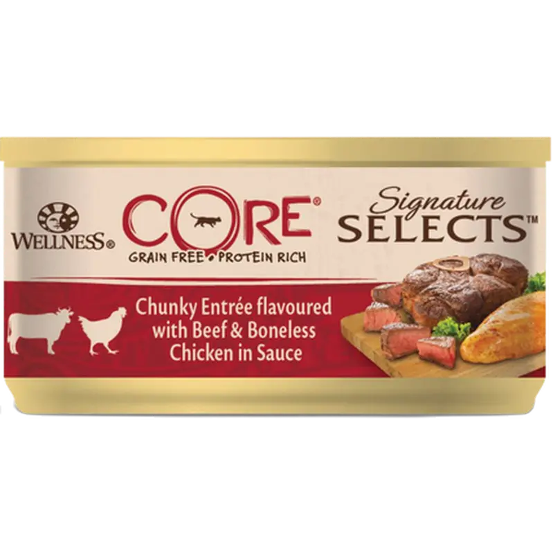 Cat Adult Signature Selects Chunky Beef & Chicken in Sauce Wet 79 g