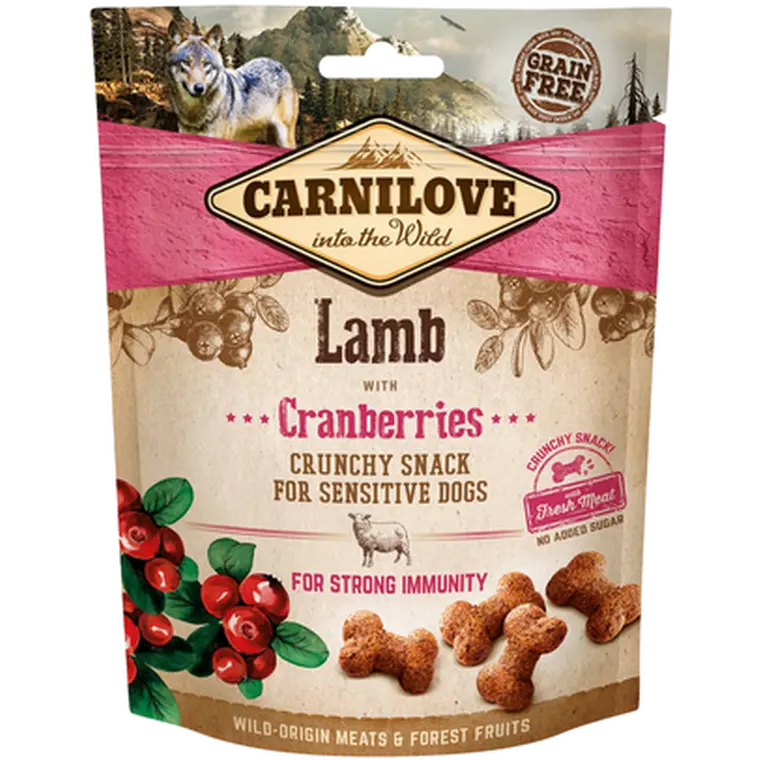 Dog Crunchy Snack Lamb & Cranberries 200 g