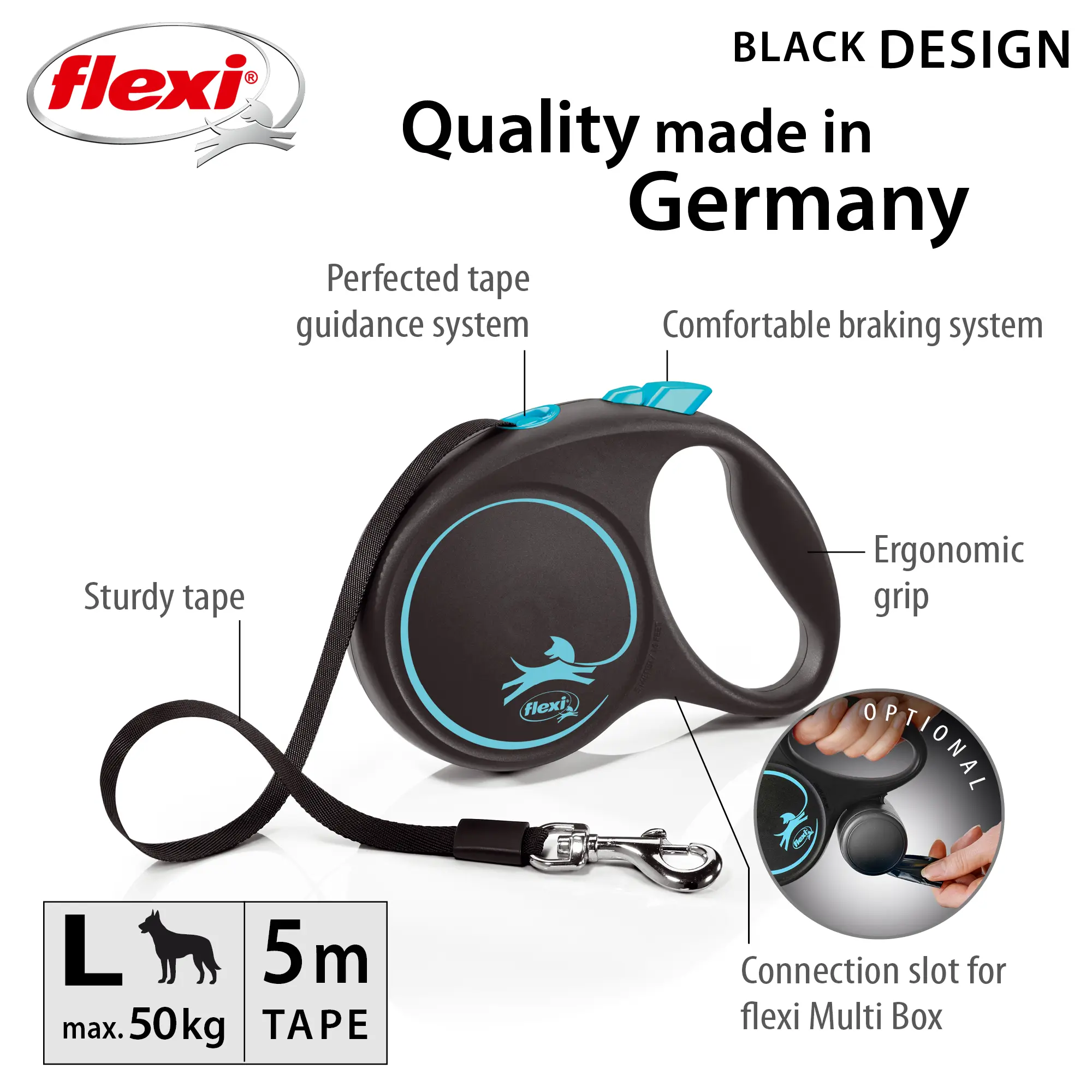 Kelatalutin Black Design Tape Sininen