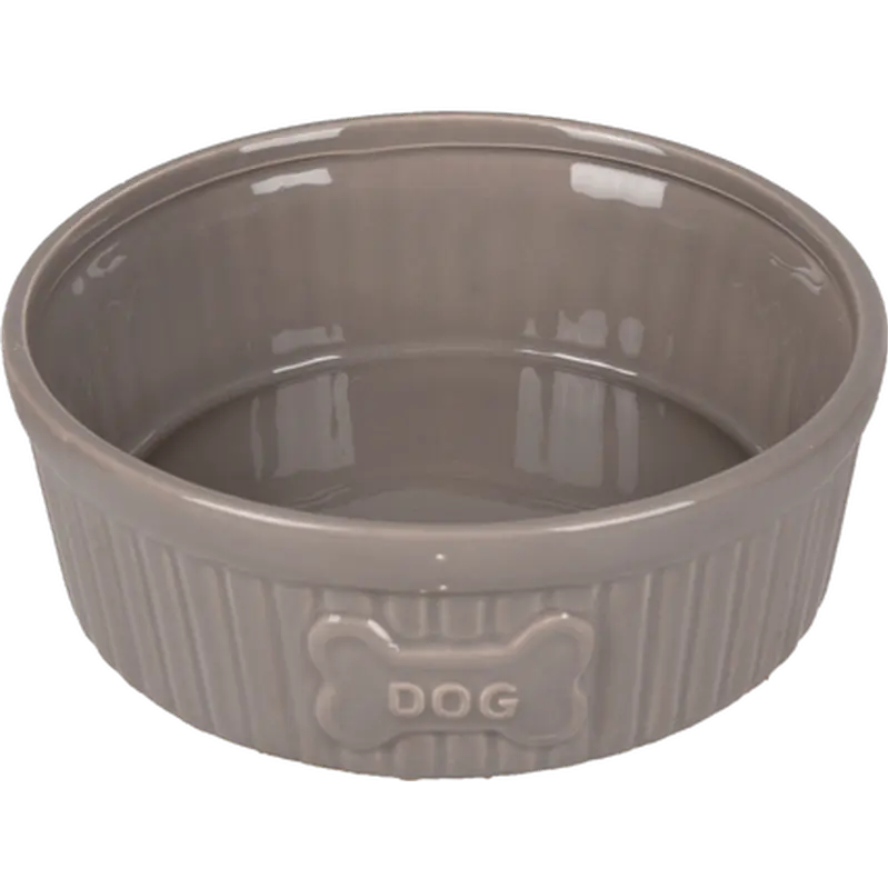 Hundeskål Mabel Ceramic Taupe 640 ml, Ø 15 cm
