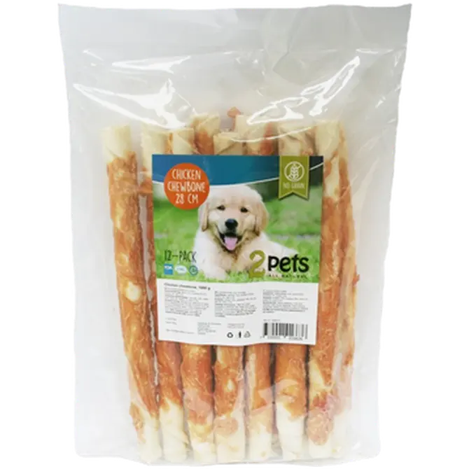 Dogsnack Chicken Chewbone 28 cm 12-pakkaus XL 1000 g