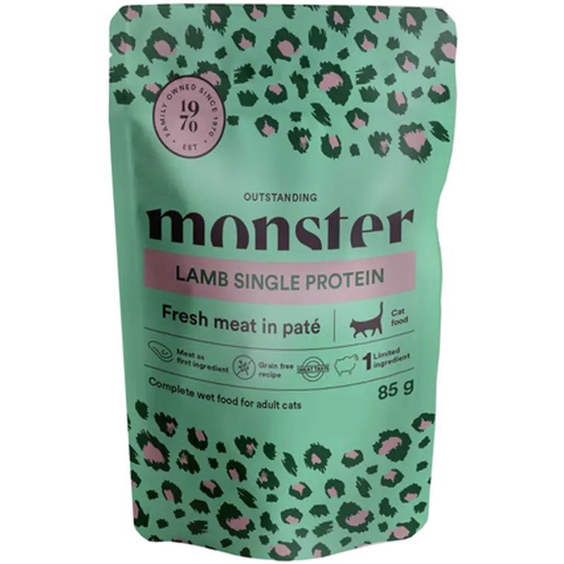 Cat Pouches Adult Lamb Green 85 g x 8 st