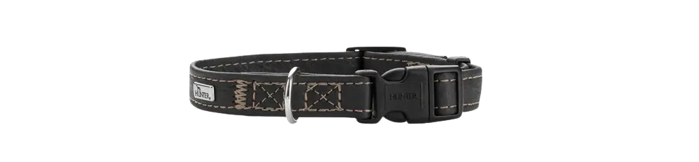Halsbånd Canadian UP Cowleather Black 16-22/XXS-XS
