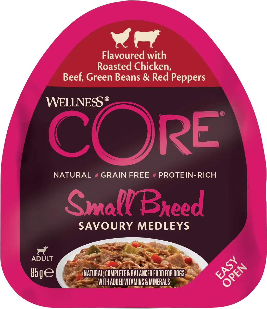 Dog Adult Savoury Medleys Small Breed Chicken, Beef, Beans & Pepper Wet 85 g