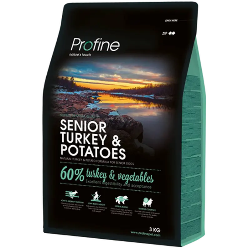 Koiran kuivaruoka Senior Kalkkuna & Perunat
