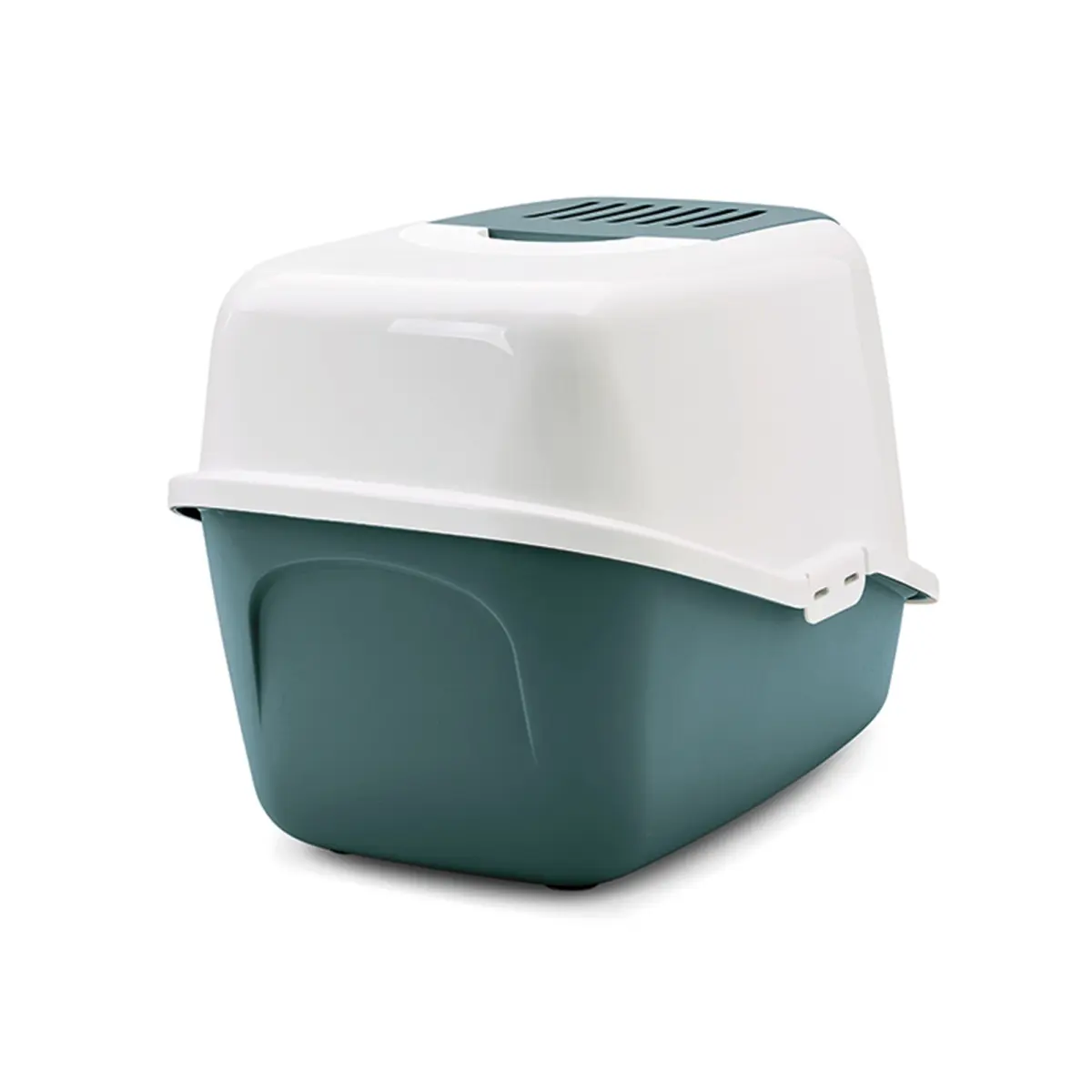 Kattlåda Nestor med tak Nordic Green