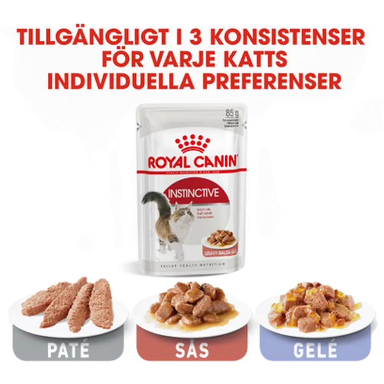 Instinctive Adult kissan märkäruoka kastikkeessa