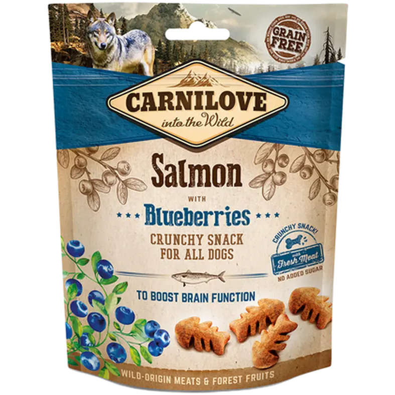 Dog Crunchy Snack Salmon & berries