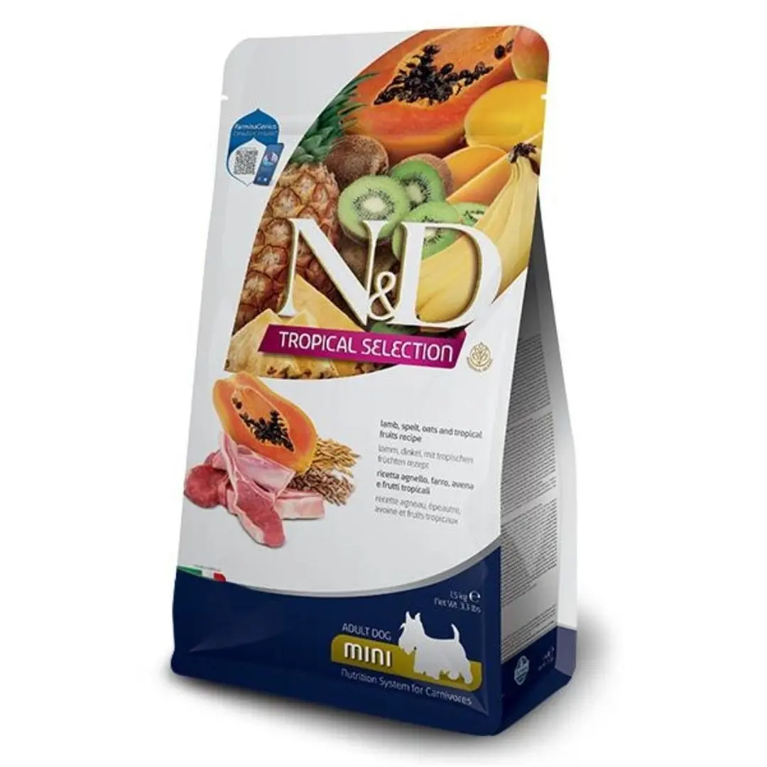 Farmina N&D Tropical Selection Tørrfôr Adult Mini Lam