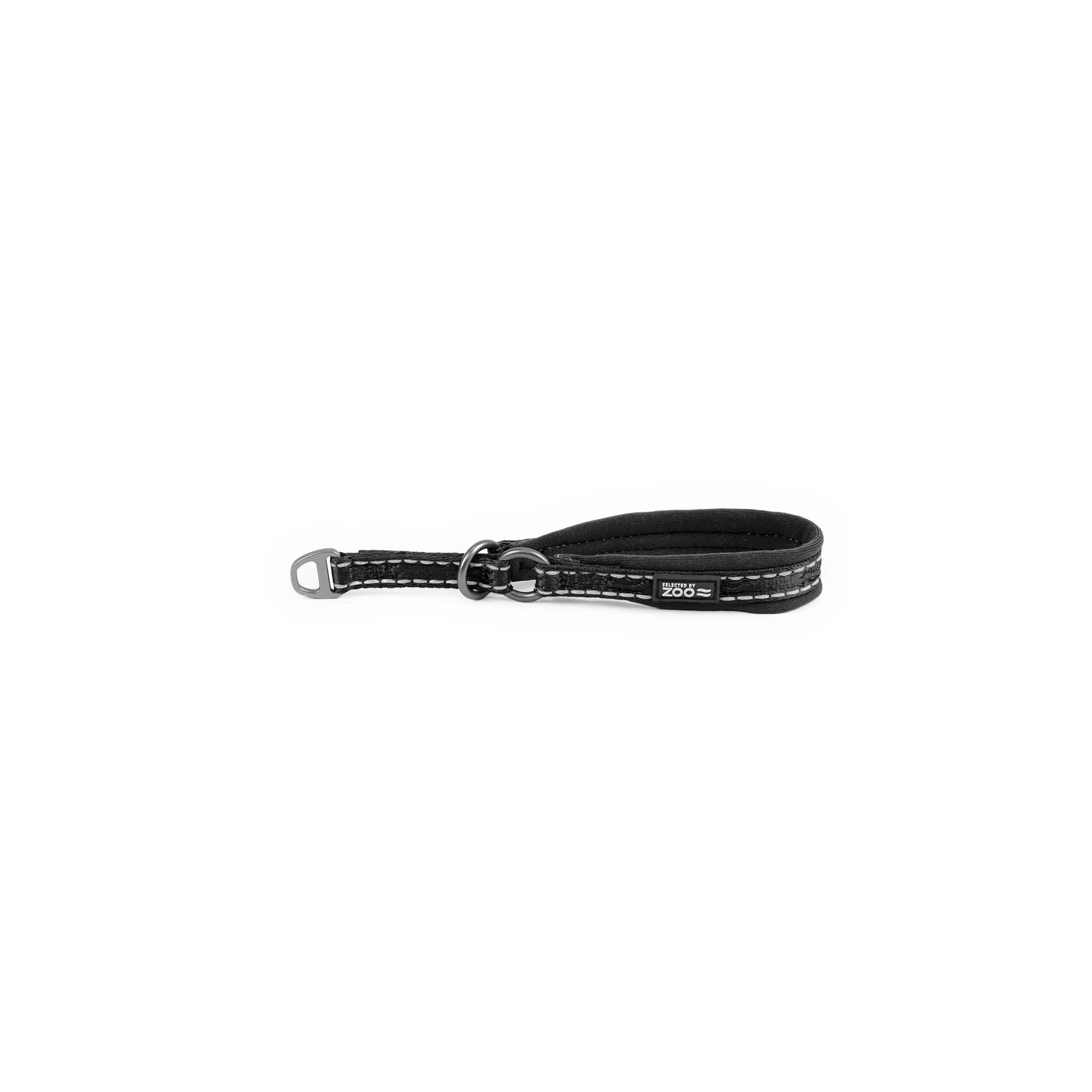 Koiran kaulapanta Rufus puolirauta 10 mm x 20-25 cm Musta
