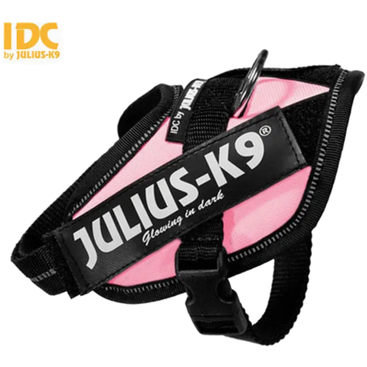 Julius-K9 IDC Powerharness Hundegeschirr Rosa – verstellbar & reflektierend