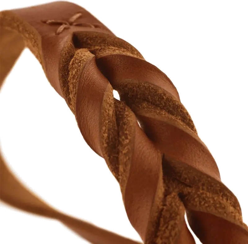 Hundhalsband Ställbart Solid Education Halvstryp Cognac