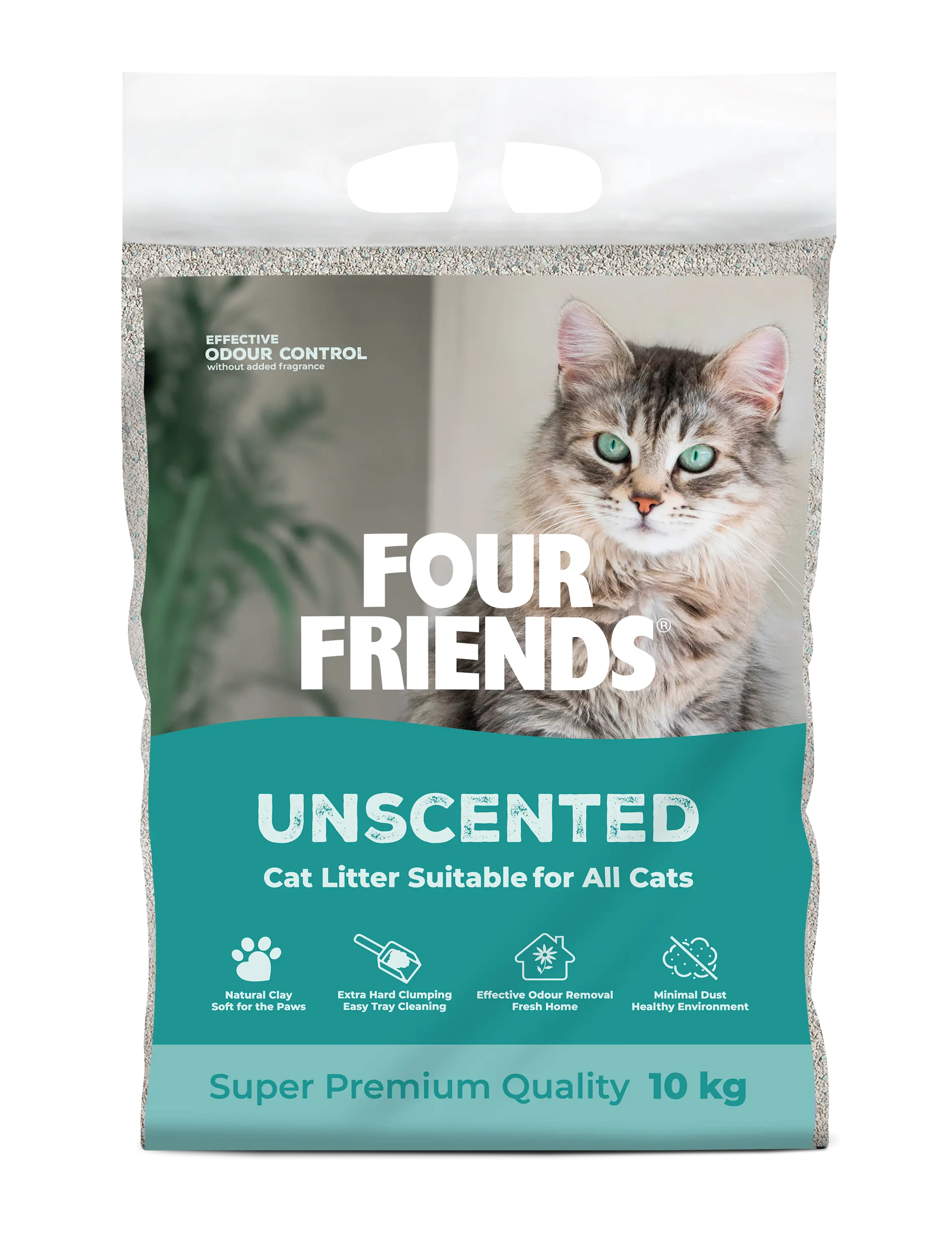 Cat Litter Unscented 10 kg - Uparfymert