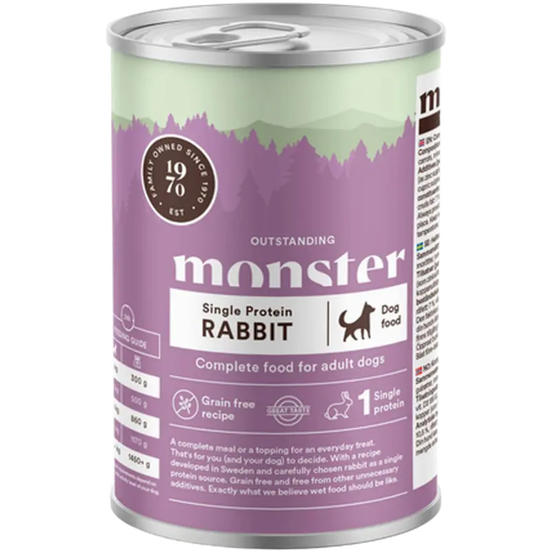 Dog Adult Single Rabbit Burk 400 g
