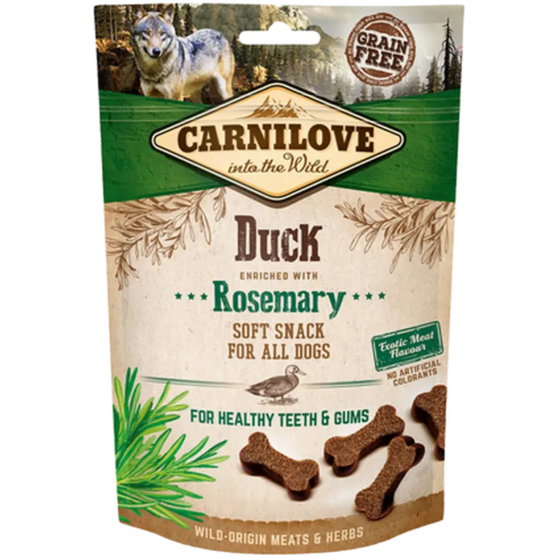 Dog Semi Moist Snack Duck & Rosemary 200 g
