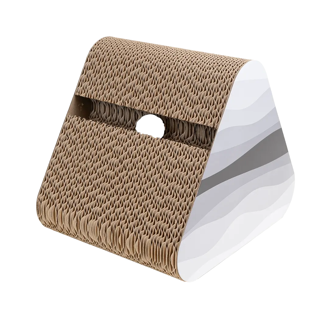 Pawsome Trifun Klorebrett av papp, 30x24x26cm, Grå