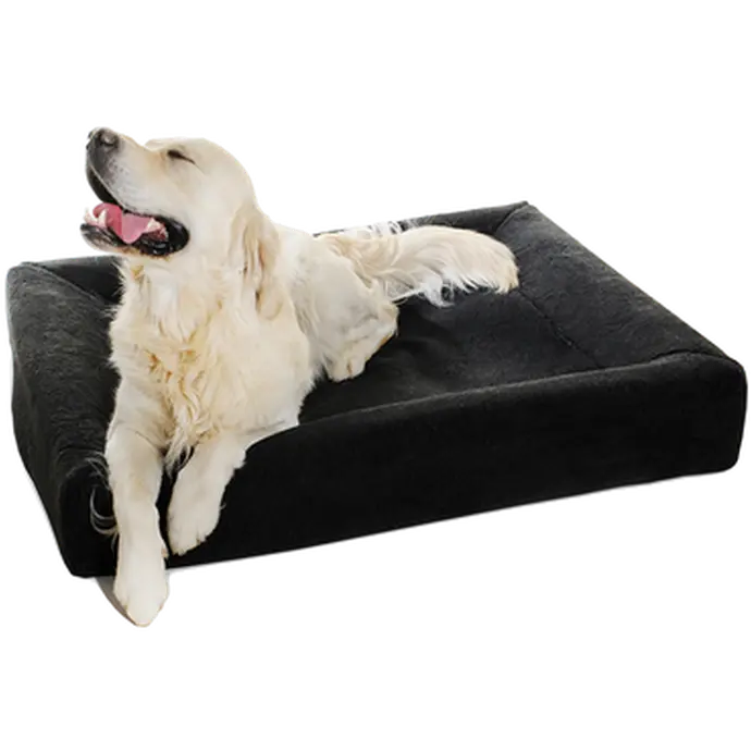 BiaBed Biabädd Überzug Pilé Grau – Hundebett-Überzug