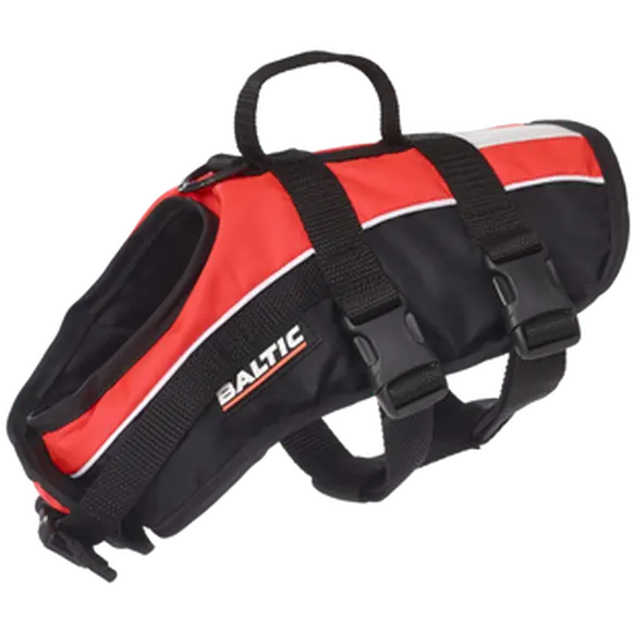 Hundevest Redningsvest Mascot Sort/Rød 0-3 kg X-Small