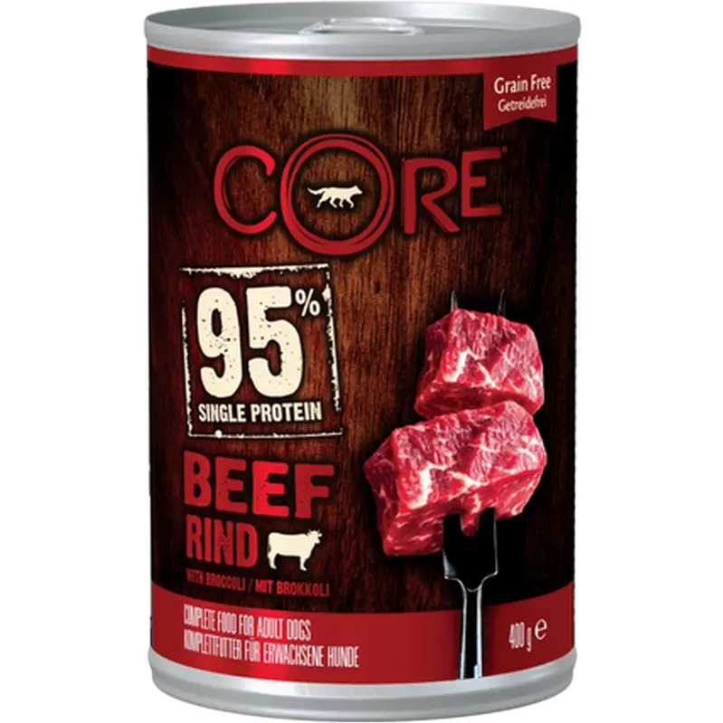 Dog Adult 95% Single Protein All Breed Beef & Broccoli Wet 400 g