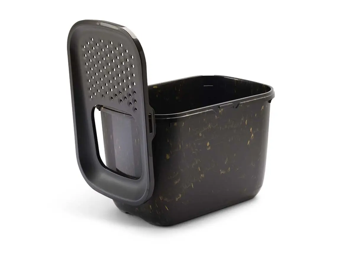 Kissan laatikko Hop in katolla Marble Black Gold