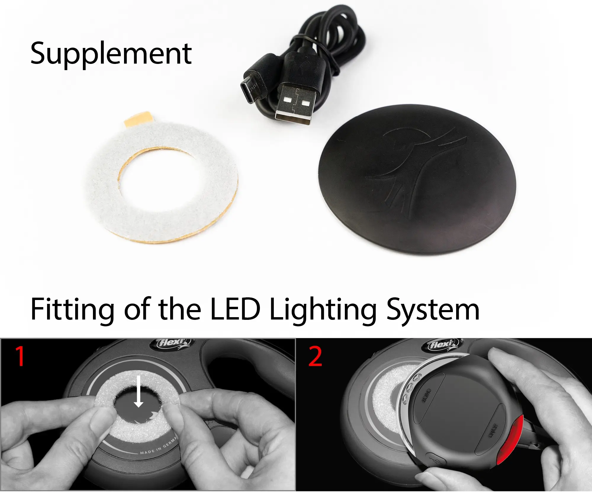 LED Lighting System Svart