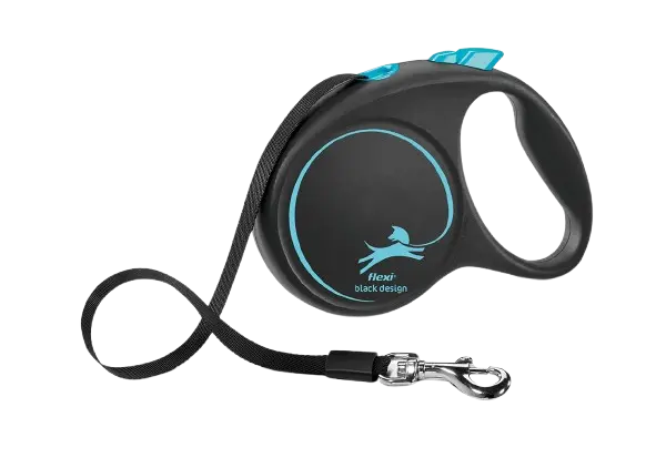 Rullebånd Black Design Cord, 3m, XS, maks 8 kg, Lyseblå