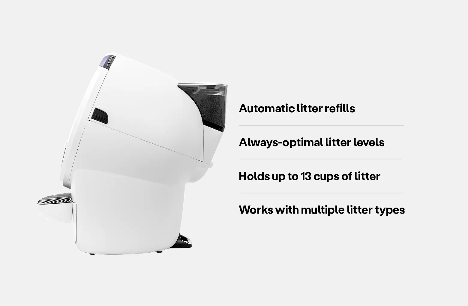 LitterHopper Kattsandsautomat till Litter-Robot 4, vit