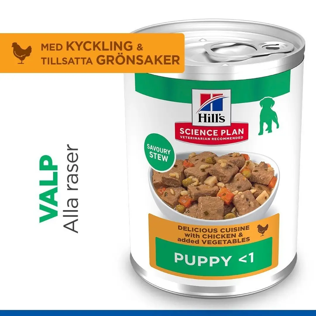 Hill's Science Plan Våtfôr Puppy Kylling & Grønnsaker