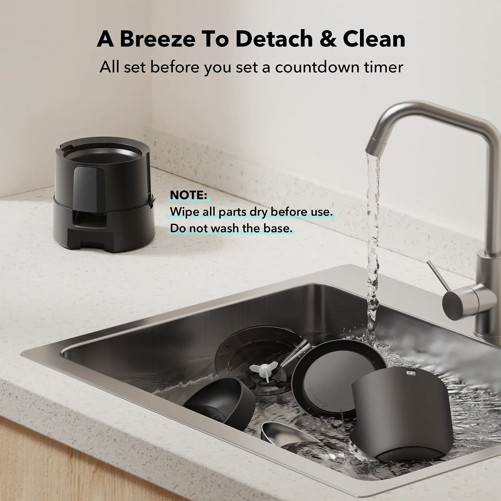 Air Automatic Feeder, svart