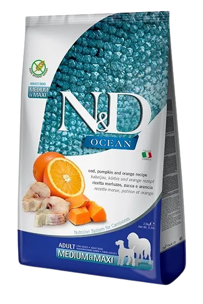 N&D Ocean Cod Pumpkin & Orange Adult Medium/Maxi 12 kg