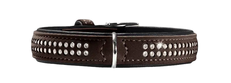 Hundhalsband Softie Deluxe Brun/Svart