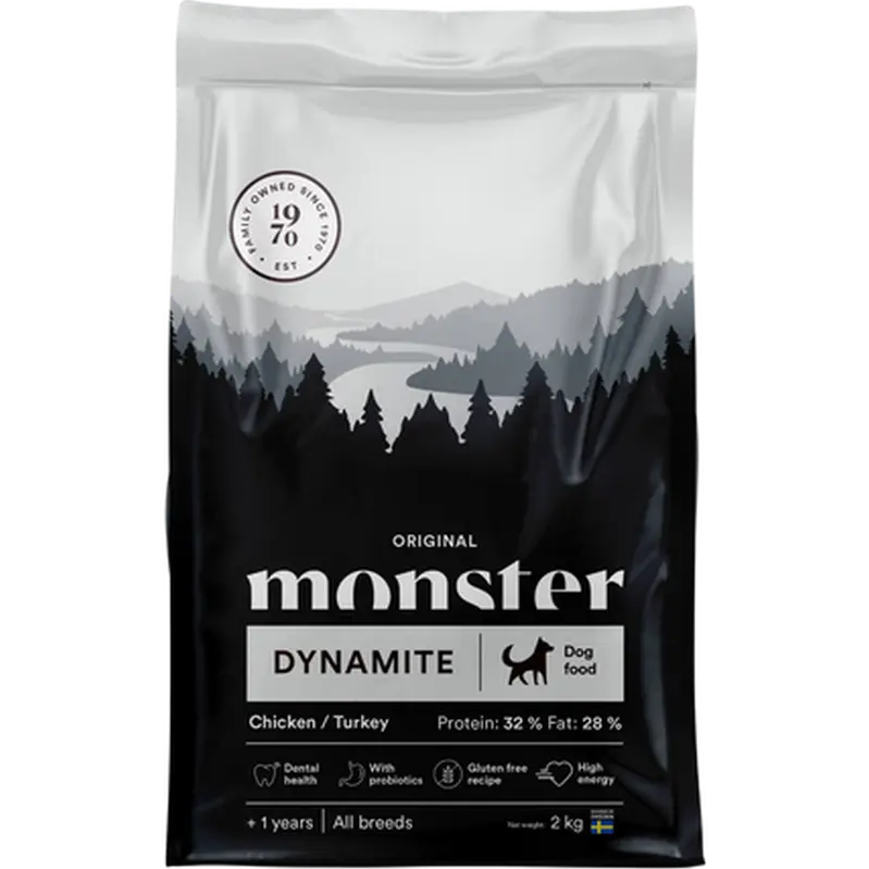 Dog Original Dynamite Chicken/Turkey All Breed Black 12 kg