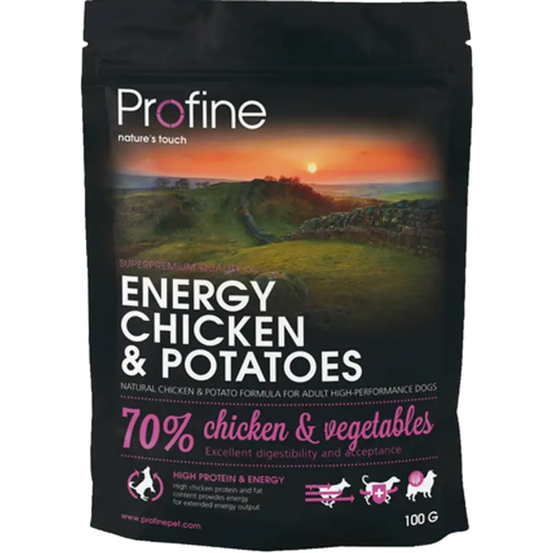Dog Dry Food Energy Chicken & Potatoes Black 3 kg
